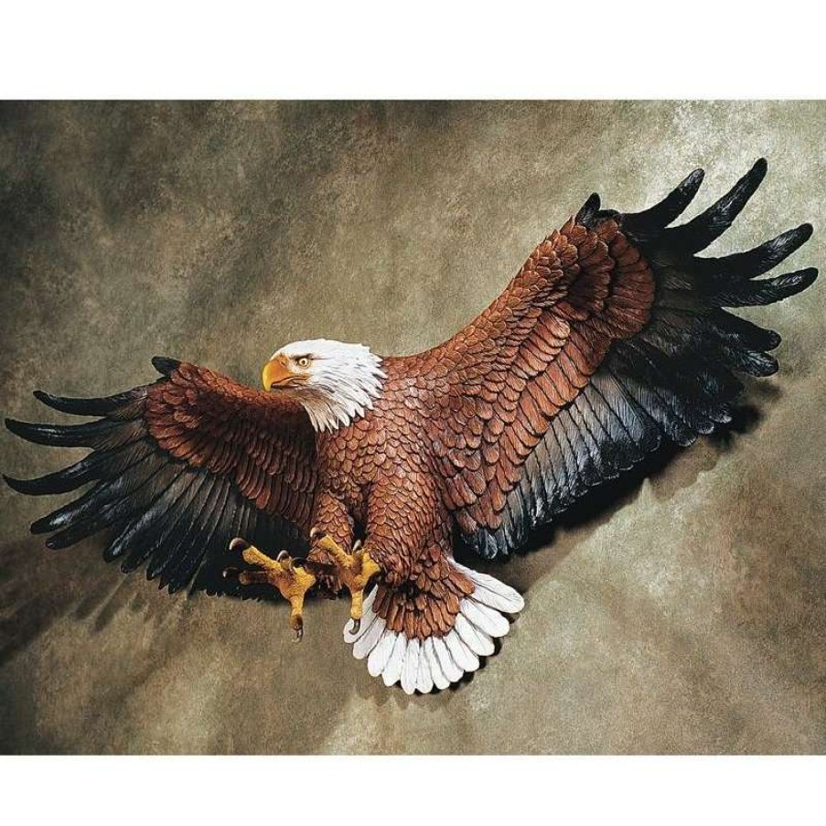 Wall Decor * | Brand New Design Toscano Freedom'S Pride Eagle Wall Sculpture