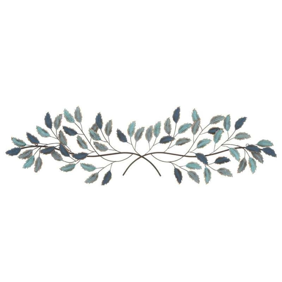 Wall Decor * | Budget Brimfield & May Traditional Blue Metal Wall Decor 95457