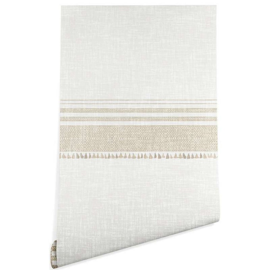 Wall Decor * | Flash Sale Deny Designs Holli Zollinger French Tassel Wallpaper, Tan, 2'X4