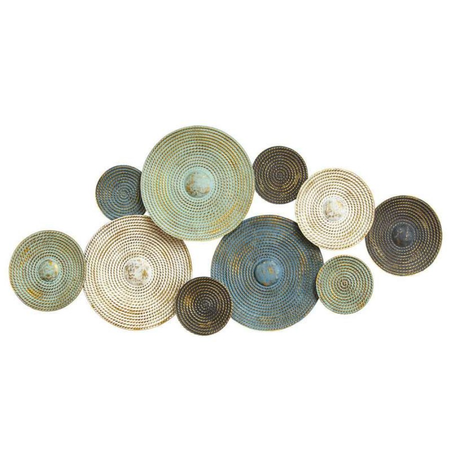 Wall Decor * | Outlet Stratton Home Decor Asheville Textured Plates Wall Decor