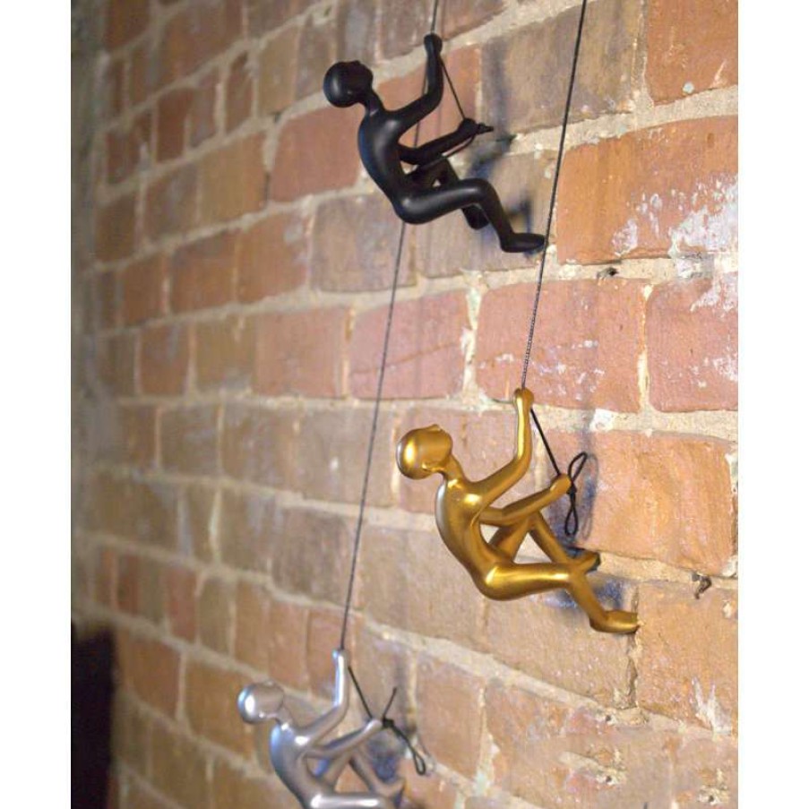 Wall Decor * | Outlet Lifestyle Group Distribution Climbing Man Wall Art, Gold