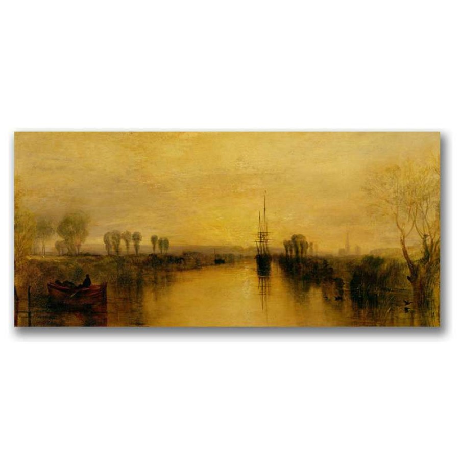 Wall Decor * | Top 10 Trademark Fine Art 'Chichester Canal, 1829' Canvas Art By Joseph Turner