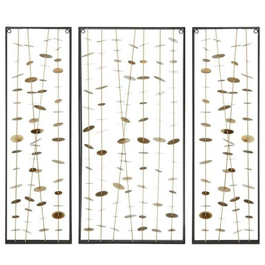 Wall Decor * | Brand New Olliix Madison Park Clement Metal Wall Decor, 3-Piece Set