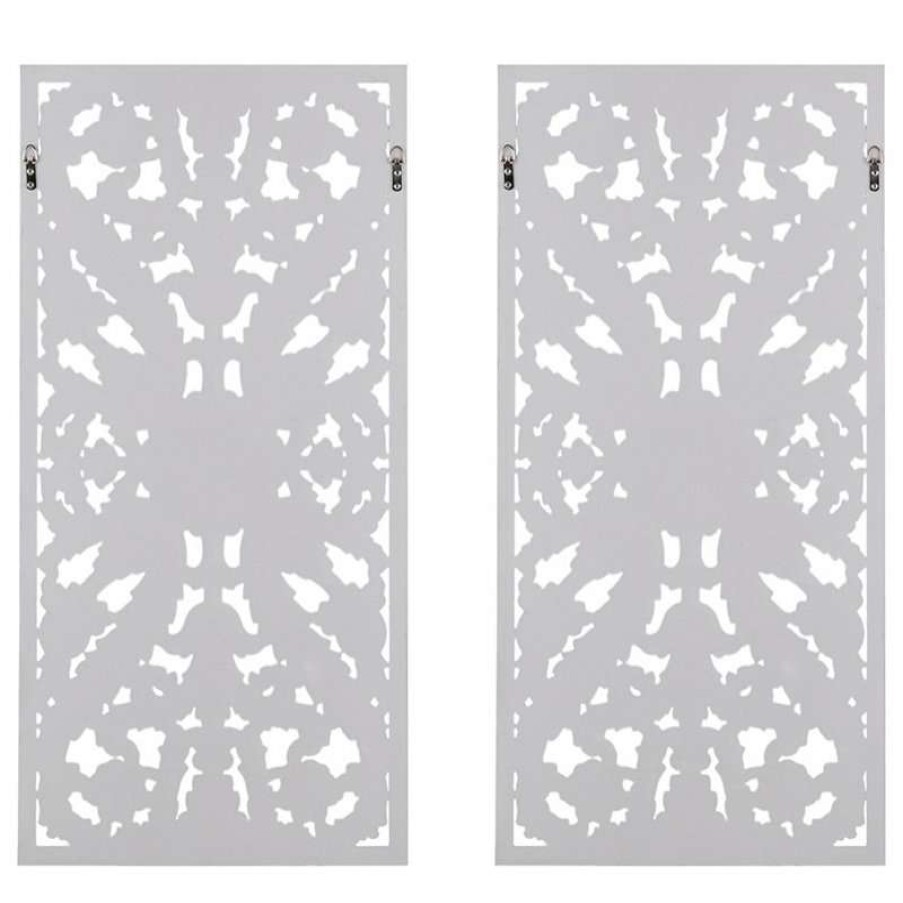 Wall Decor * | New Olliix Madison Park Botanical Panel Carved Wall Decor 2 Piece Set