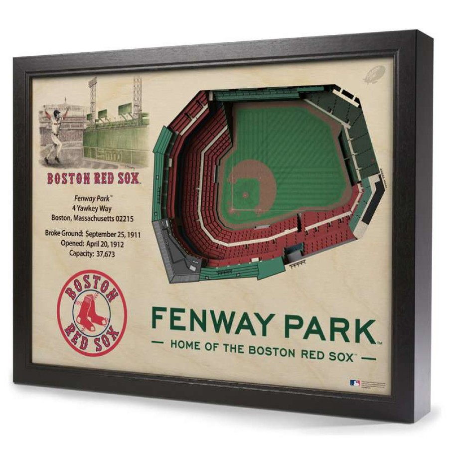 Wall Decor * | Coupon Stadiumview Products Mlb Boston Red Sox 25 Layer Stadiumviews 3D Wall Art