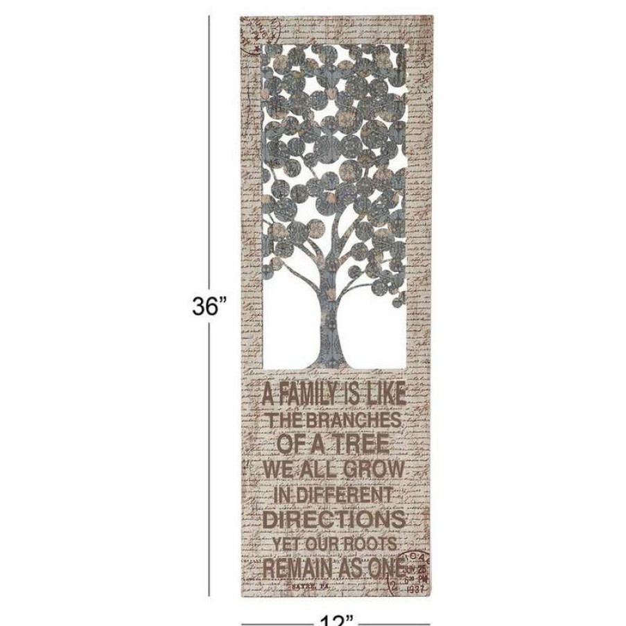 Wall Decor * | Flash Sale Brimfield & May Farmhouse Beige Wood Wall Decor 54457