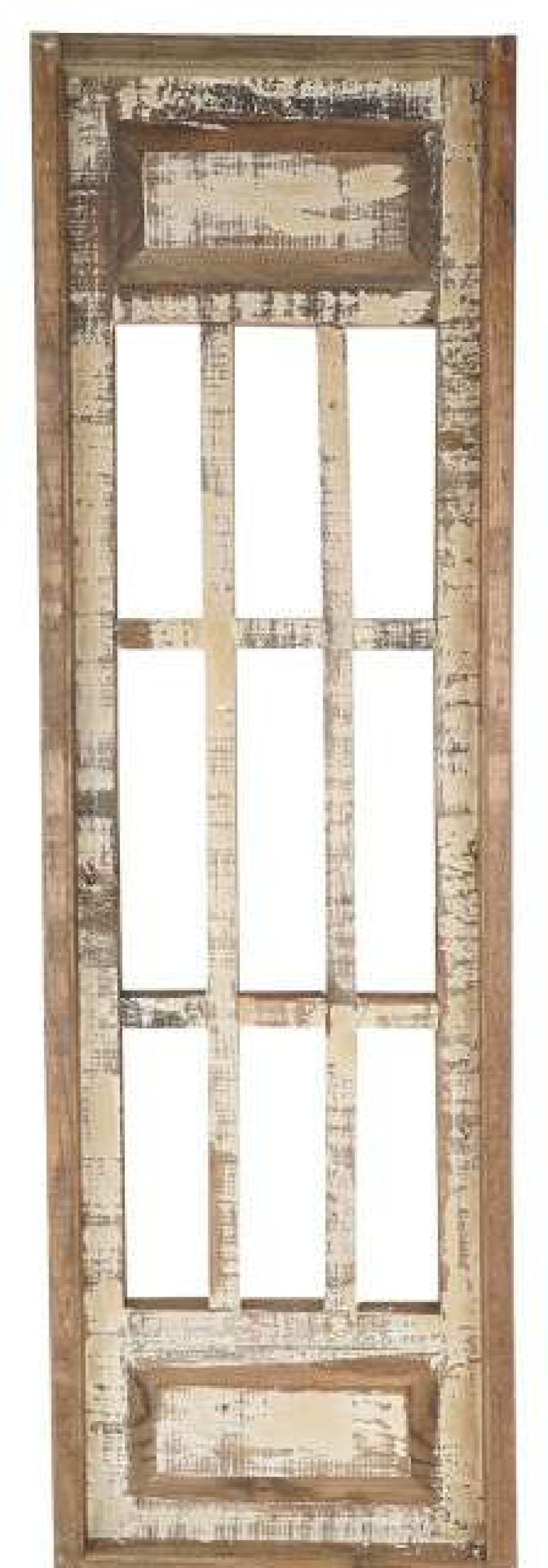 Wall Decor * | Top 10 Mexican Imports Monte Carlo Architectural Window Wall Decor 12 38 , Antiqued White