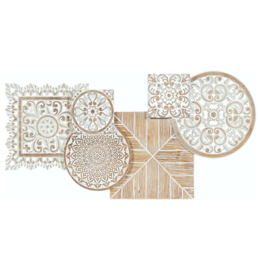 Wall Decor * | Wholesale Brimfield & May Farmhouse White Wood Wall Decor 75067