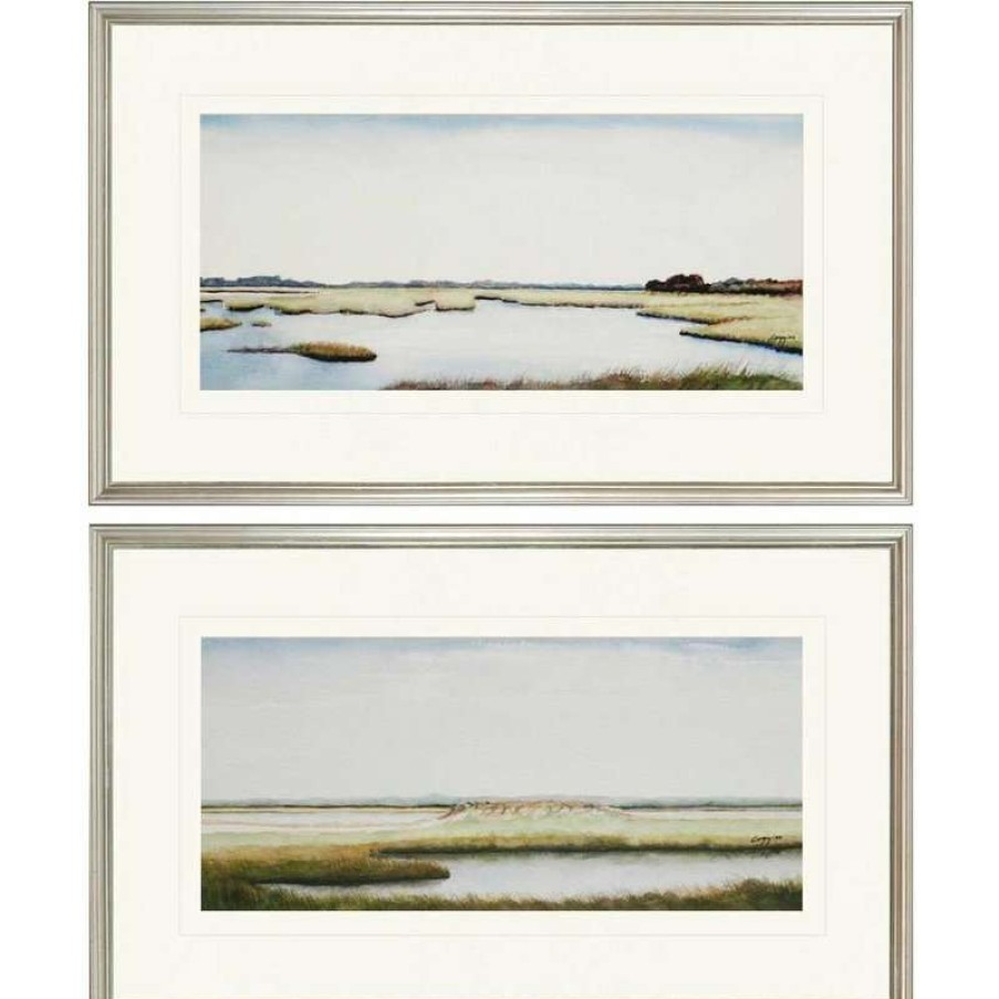 Wall Decor * | Buy Paragon Decor Paragon Waterside Coastal Marshlands I Pack Of 2 Wall Art 1432