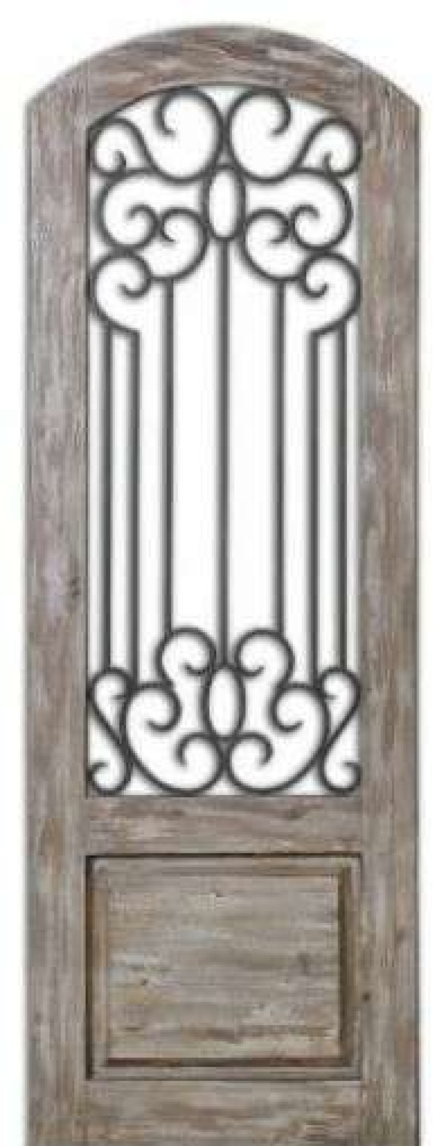 Wall Decor * | Best Deal Uttermost Tall Spanish Architectural Door Wood Iron Art