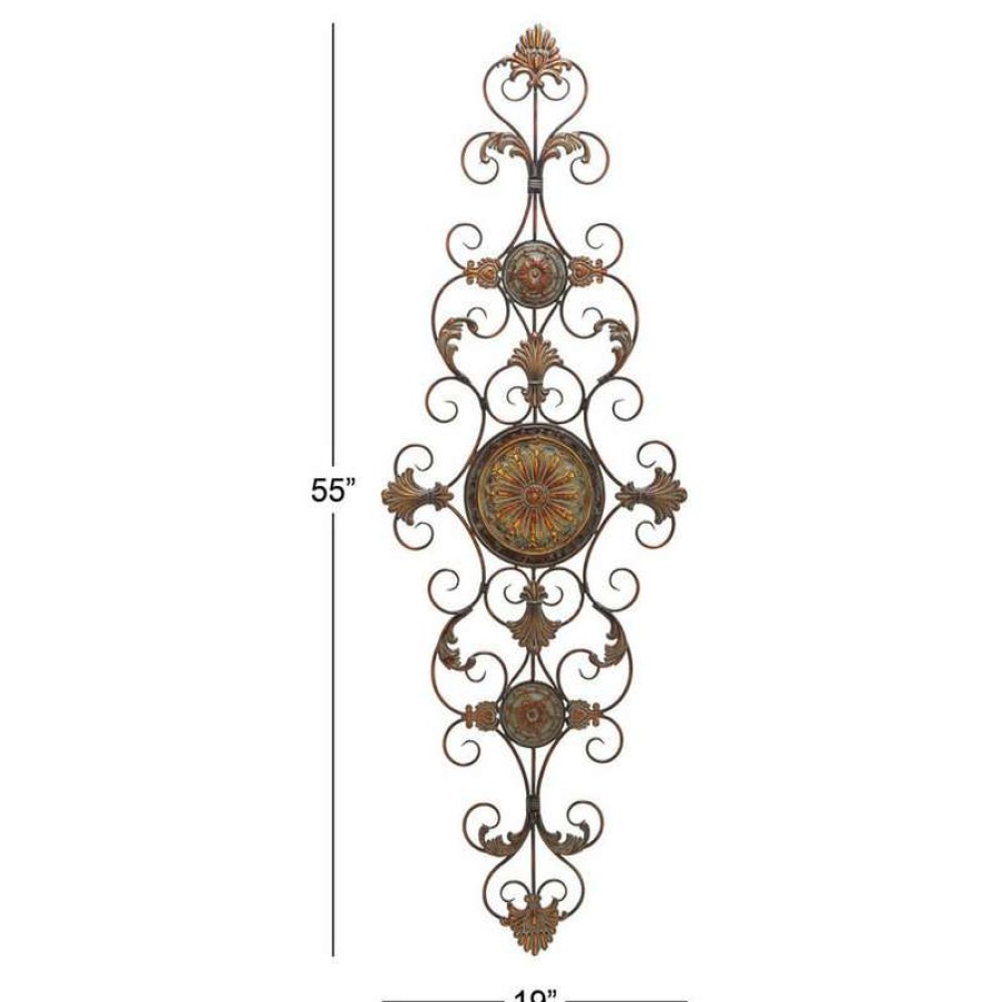 Wall Decor * | Coupon Brimfield & May Rustic Brown Metal Wall Decor 42752