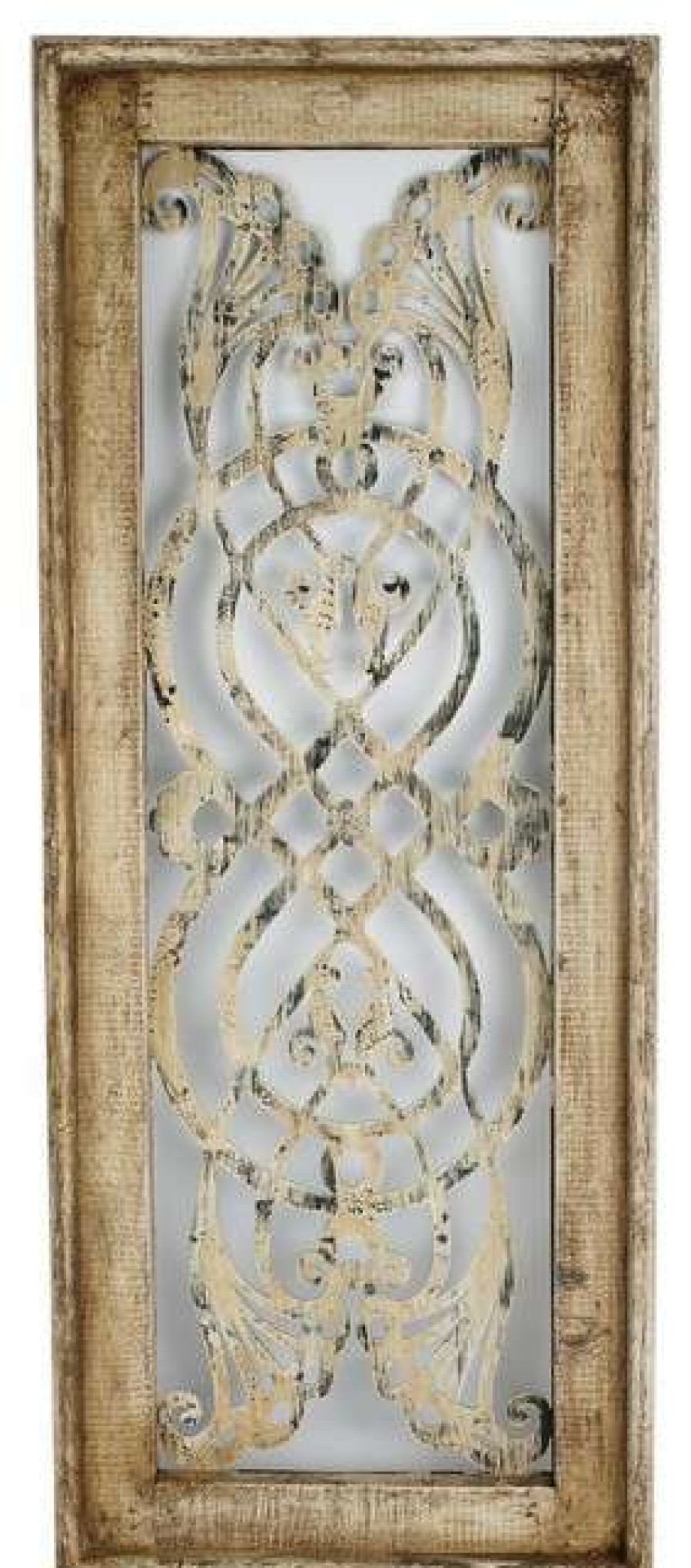 Wall Decor * | Brand New Mexican Imports Architectural Window- Wall Decor-Braga, Antique White