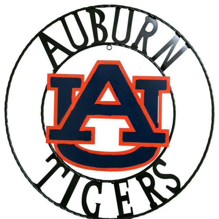 Wall Decor * | Best Reviews Of Lrt Sales Llc Auburn Tigers Wrought Iron Wall Decor, 18