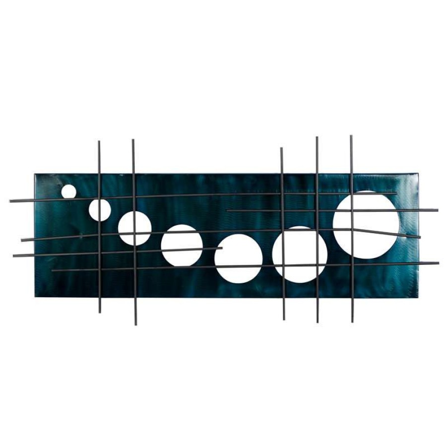 Wall Decor * | New Brimfield & May Contemporary Dark Blue Metal Wall Decor 35898