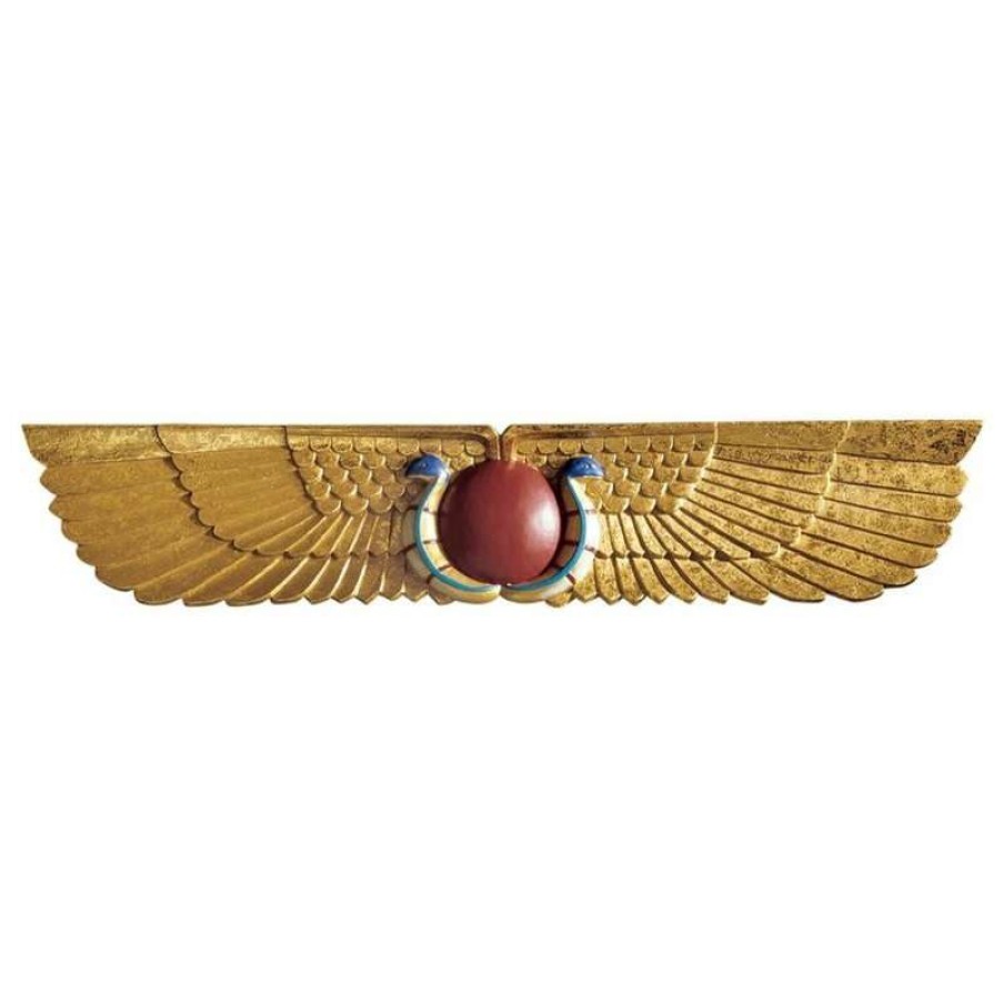 Wall Decor * | Brand New Design Toscano Egyptian Temple Sculptural Wall Pediment