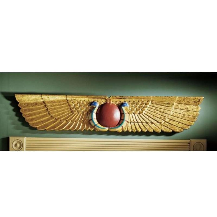 Wall Decor * | Brand New Design Toscano Egyptian Temple Sculptural Wall Pediment