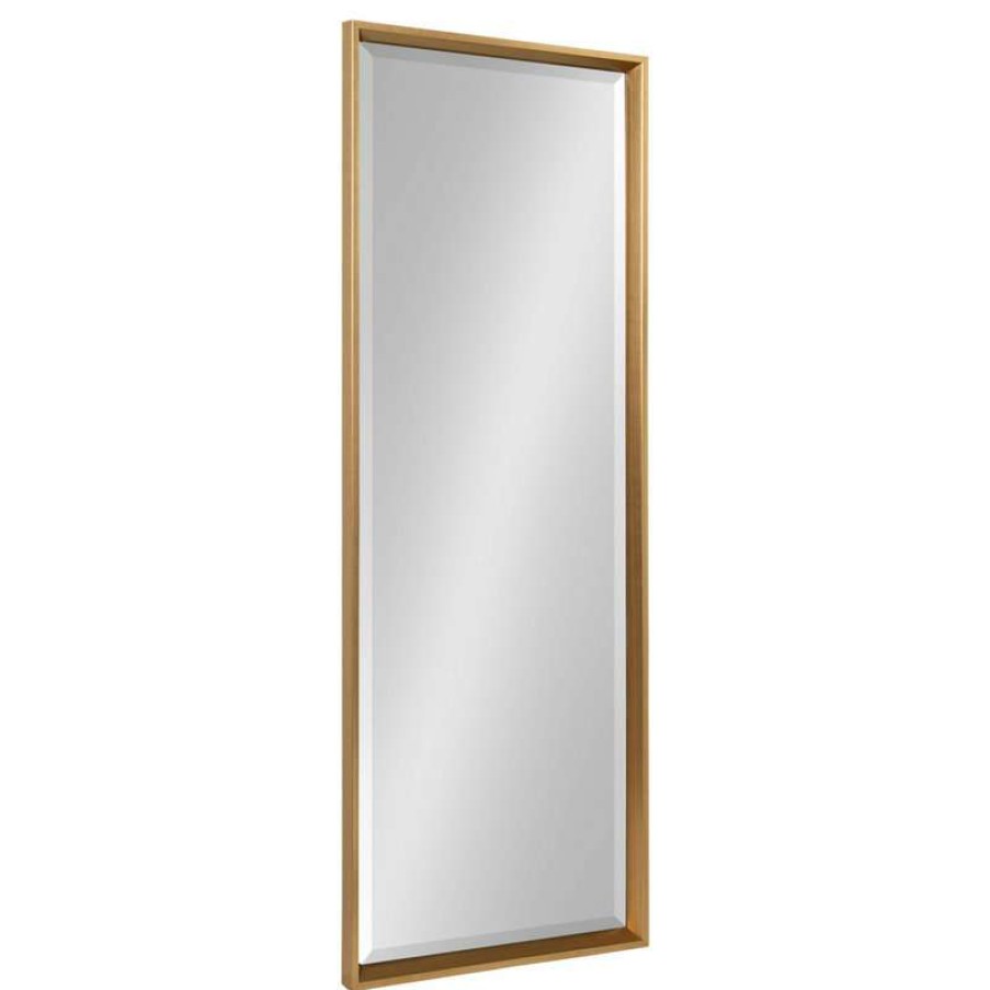 Mirrors * | Top 10 Uniek Calter Full Length Wall Mirror, Gold 17.5 49.5