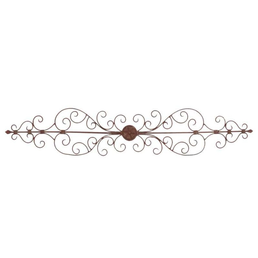 Wall Decor * | Deals Brimfield & May Rustic Brown Metal Wall Decor 26545