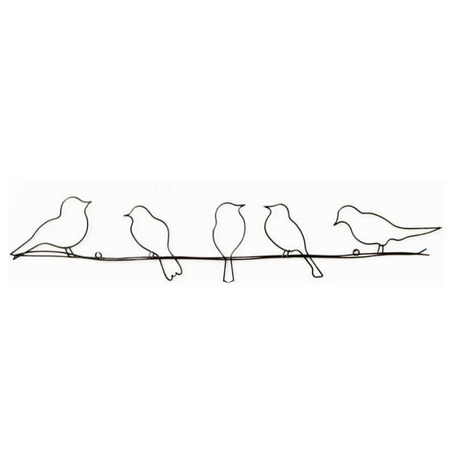 Wall Decor * | Wholesale Graham & Brown Birds On A Wire Metal Wall Art