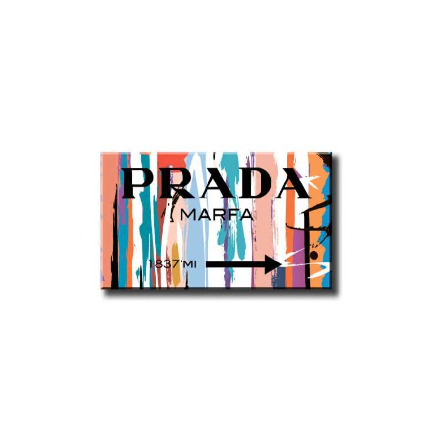 Wall Decor * | Outlet Decorwalldecals Eco-Solvent Canvas Print Prada Marfa Fashion Wall Artwork Art