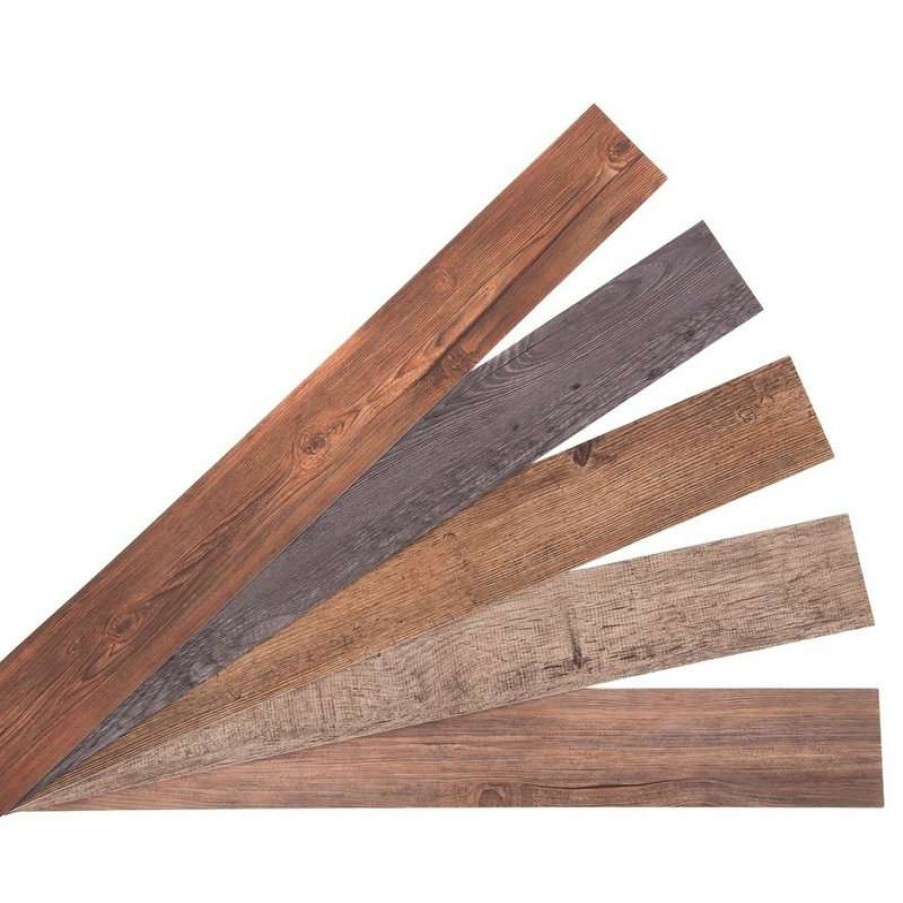 Wall Decor * | Flash Sale Nance Industries E-Z Wall Peel And Press Assorted Wall Planks