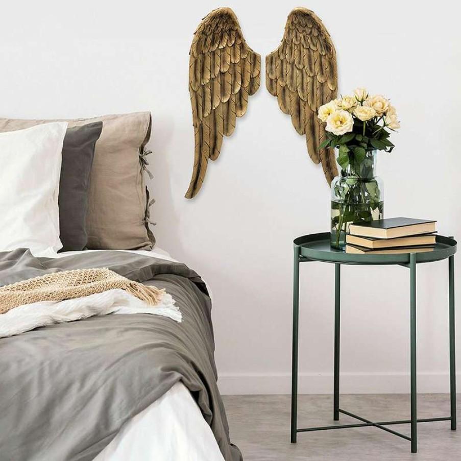 Wall Decor * | Best Pirce Whole House Worlds Sculptural Angel Wings, 2 Piece Wall Decor Set