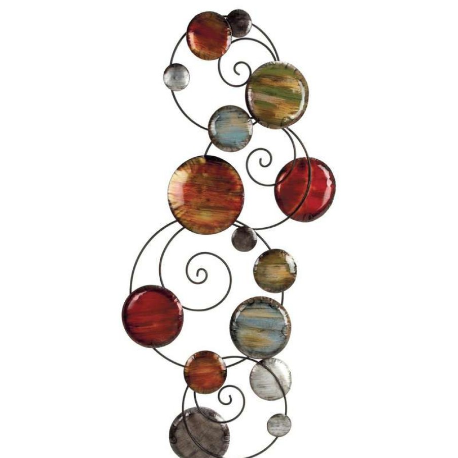 Wall Decor * | Cheap Zimlay Modern Abstract Colorful Iron Wall Decor 69066