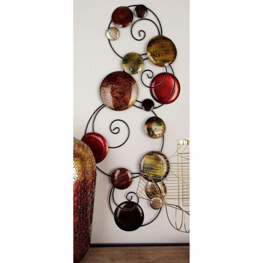 Wall Decor * | Cheap Zimlay Modern Abstract Colorful Iron Wall Decor 69066