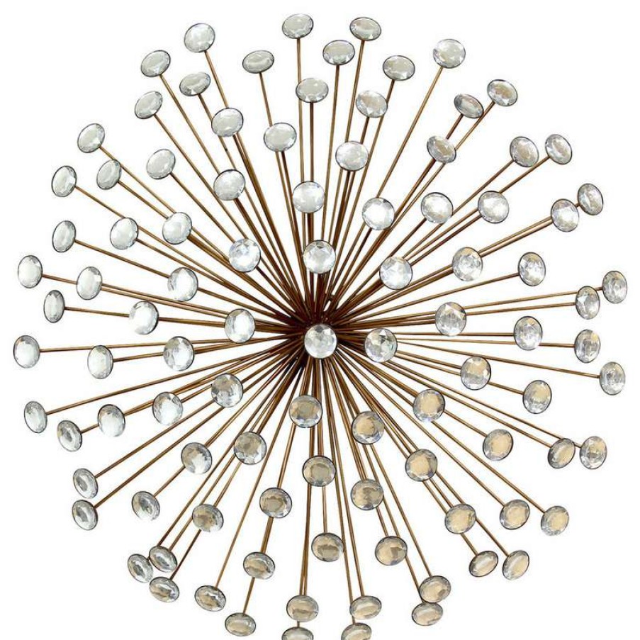 Wall Decor * | Buy Stratton Home Decor Bronze Acrylic Burst