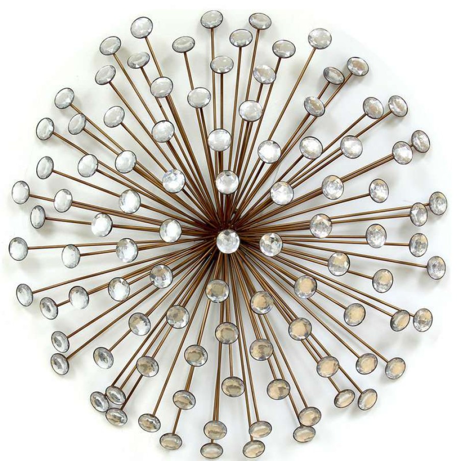 Wall Decor * | Buy Stratton Home Decor Bronze Acrylic Burst