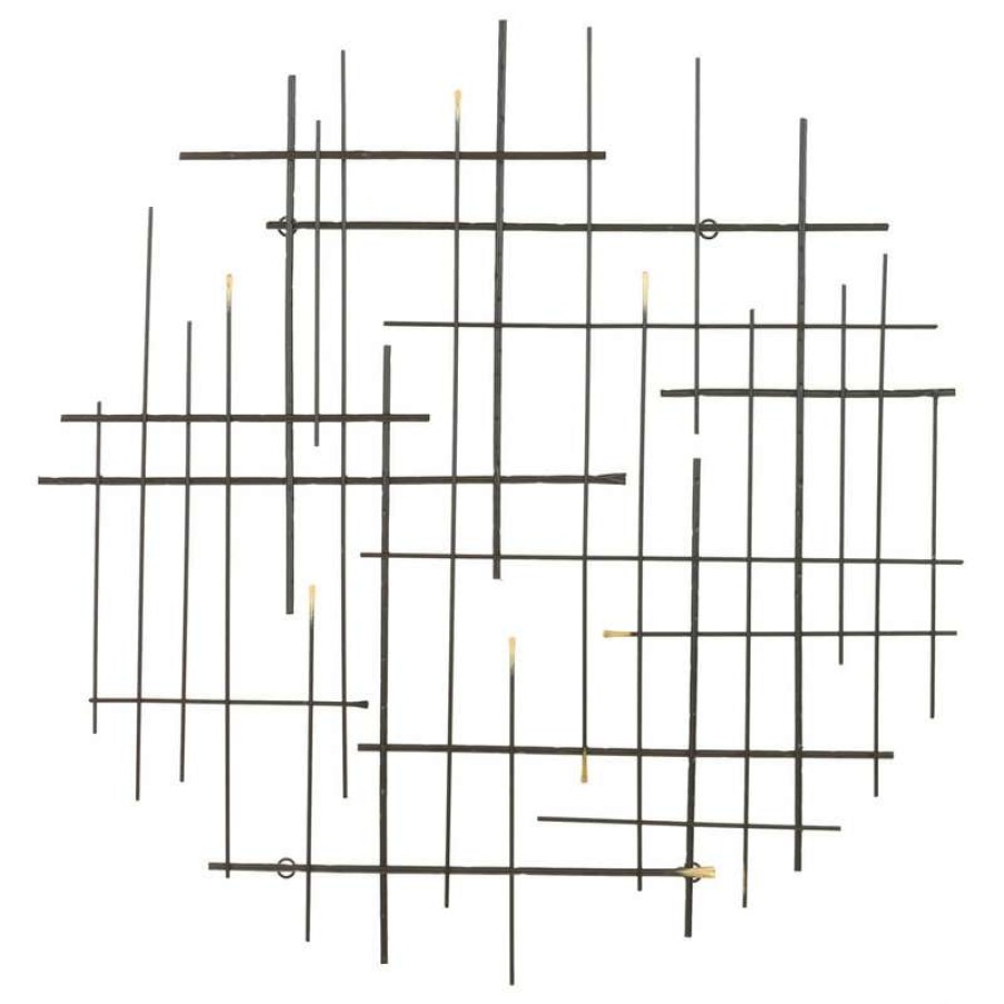 Wall Decor * | Deals Aspire Home Accents, Inc. Arwen Modern Metal Wall Decor