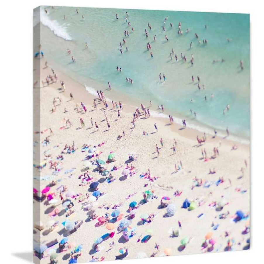 Wall Decor * | Hot Sale Marmont Hill "Beach Love Ii" Print On Wrapped Canvas By Ingrid Beddoes