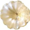 Wall Decor * | Outlet Dale Tiffany Beige Feather 20 D Hand Blown Art Glass Wall D Degreecor