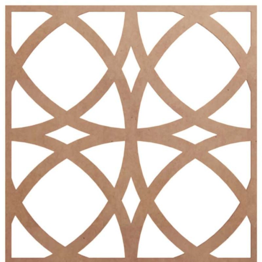 Wall Decor * | Brand New Ekena Millwork Medium Fleetwood Decorative Fretwork Wood Wall Panels, Mdf