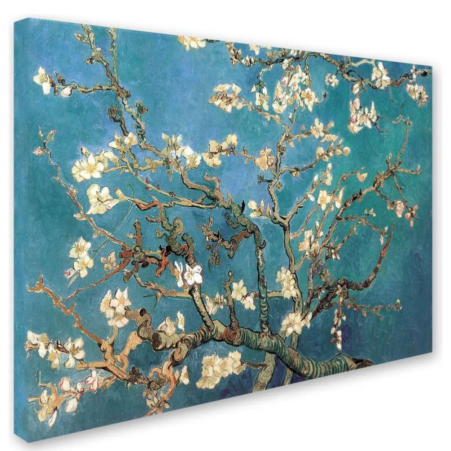 Wall Decor * | Buy Trademark Fine Art 'Almond Blossoms' Canvas Art By Vincent Van Gogh