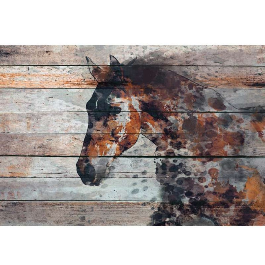 Wall Decor * | Cheapest Marmont Hill, "Fire Horse" By Irena Orlov Painting On Wrapped Canvas, 36 24