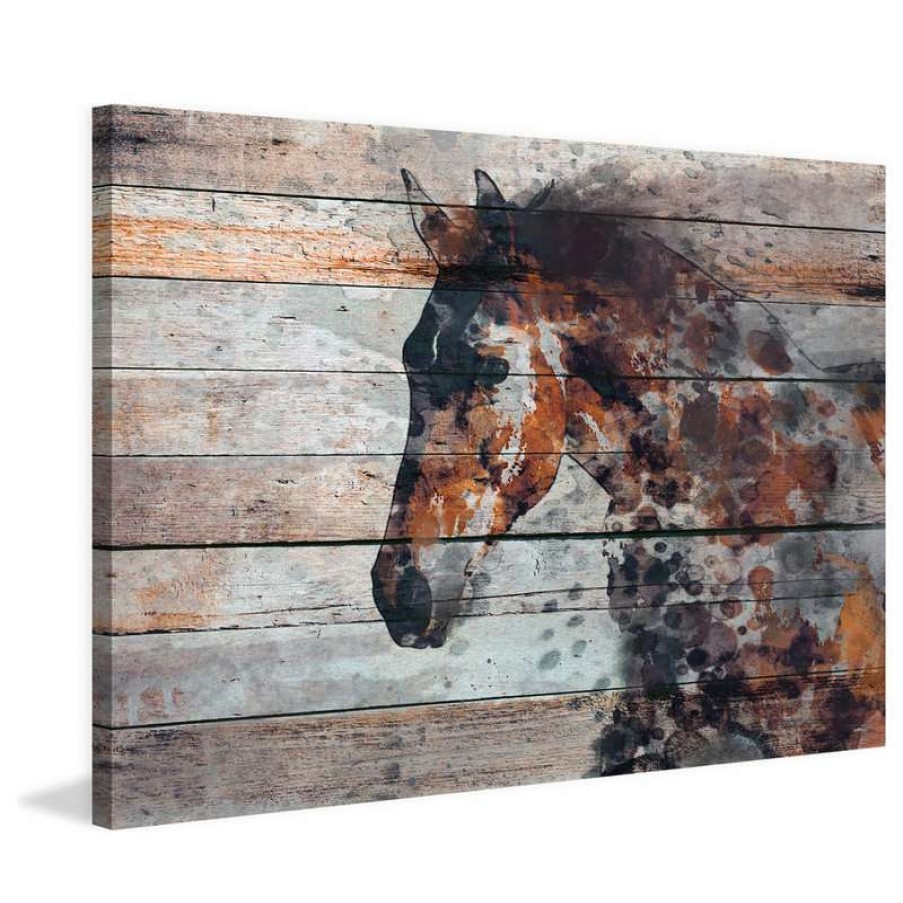 Wall Decor * | Cheapest Marmont Hill, "Fire Horse" By Irena Orlov Painting On Wrapped Canvas, 36 24