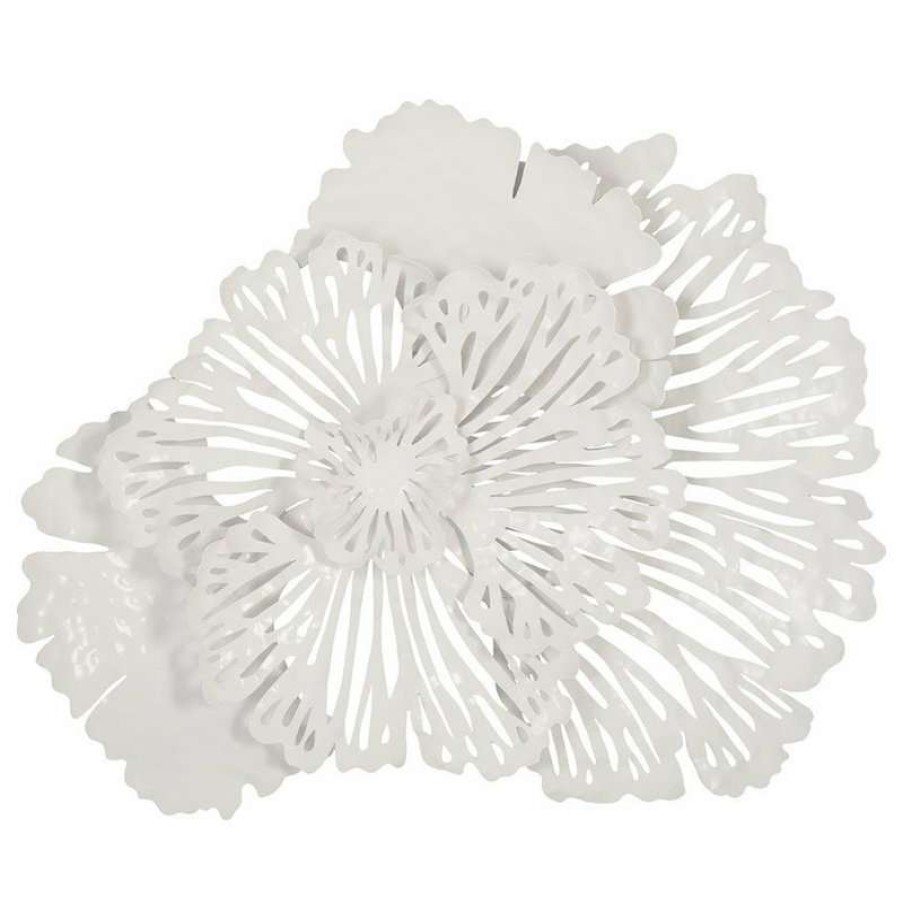 Wall Decor * | Buy Phillips Collection Flower Wall Art, White, Small