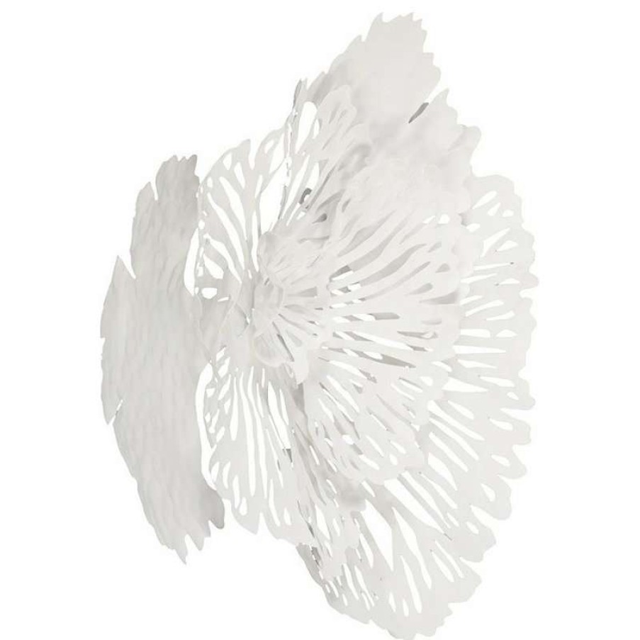 Wall Decor * | Buy Phillips Collection Flower Wall Art, White, Small