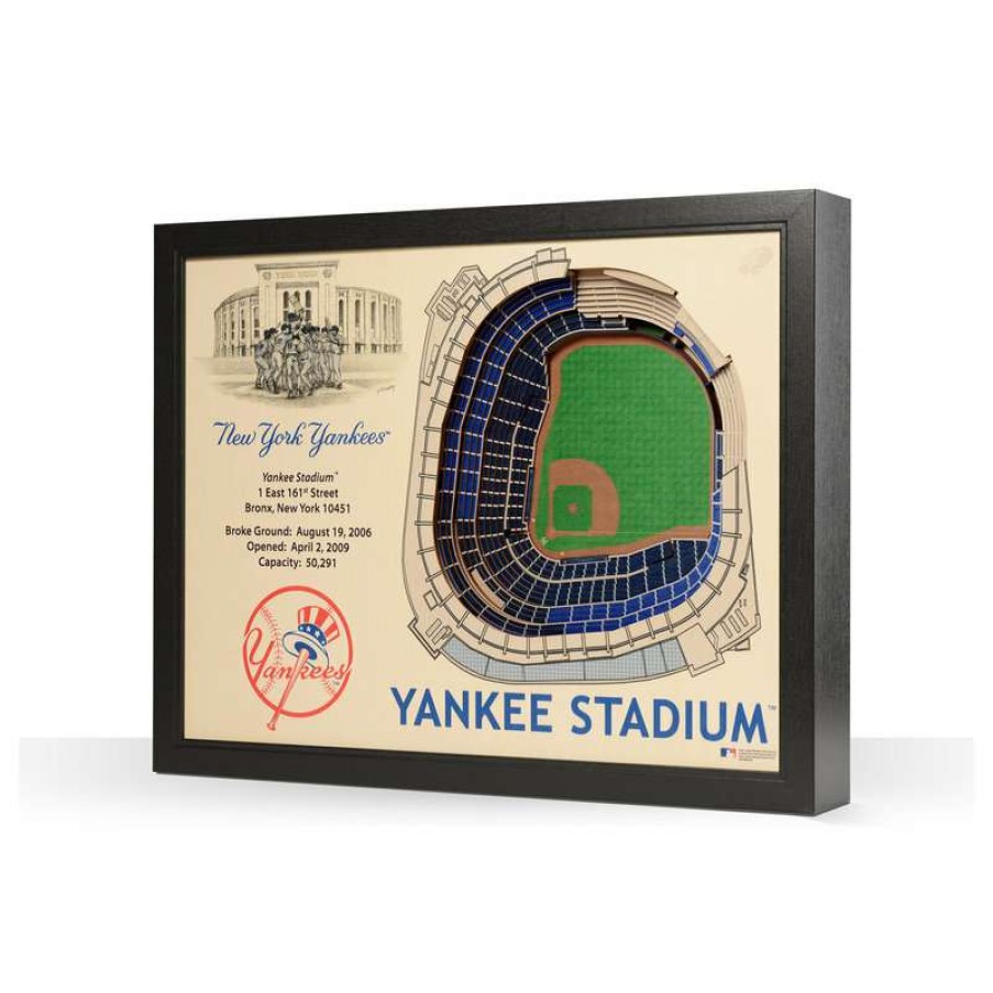 Wall Decor * | Discount Stadiumview Products Mlb New York Yankees 25 Layer Stadiumviews 3D Wall Art