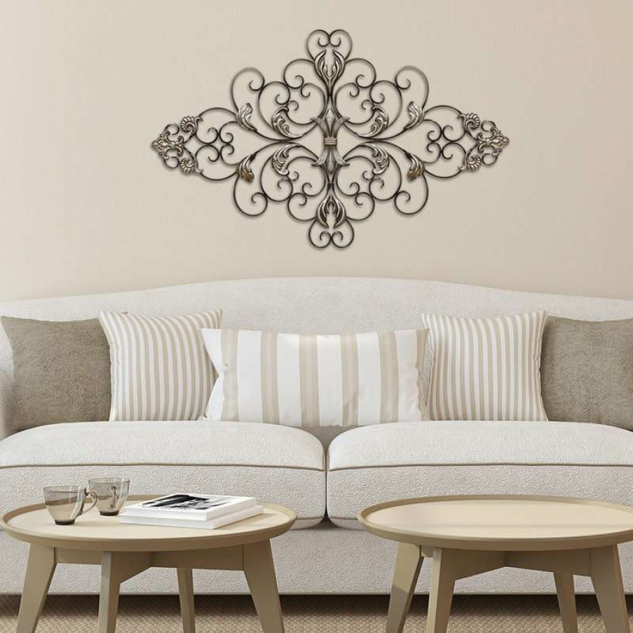 Wall Decor * | Brand New Stratton Home Decor Ornate Scroll Wall Decor