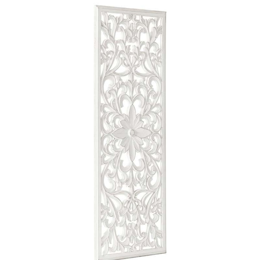 Wall Decor * | Budget Madeleine Home Inc. Remo Wall Medallion, 18 X48 , White