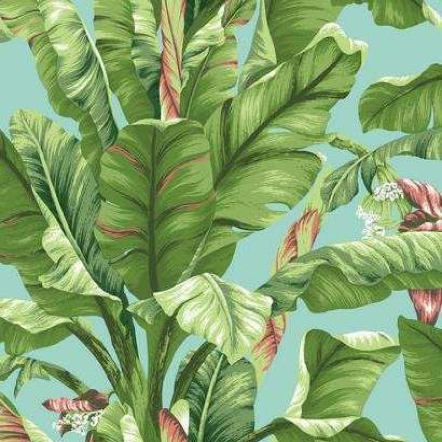 Wall Decor * | Cheapest York Wallcoverings At7070 Tropics Banana Leaf Wallpaper