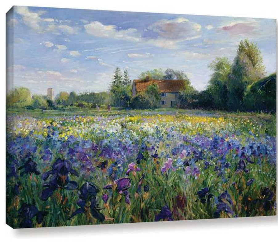 Wall Decor * | Coupon Brushstone Evening At The Iris Field, 36 X48