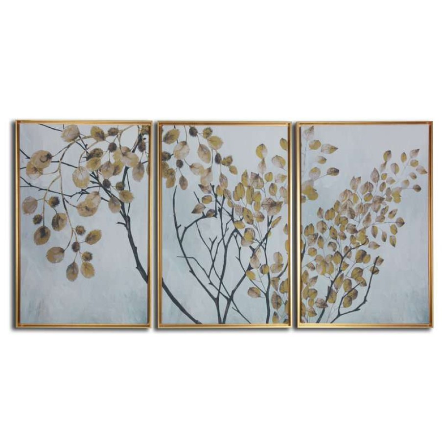 Wall Decor * | Best Sale Gallery 57 Asian Branches Framed Print On Canvas Triptych