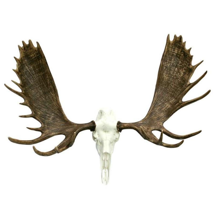 Wall Decor * | Top 10 Cast Horn Designs European Alaskan Moose Mount