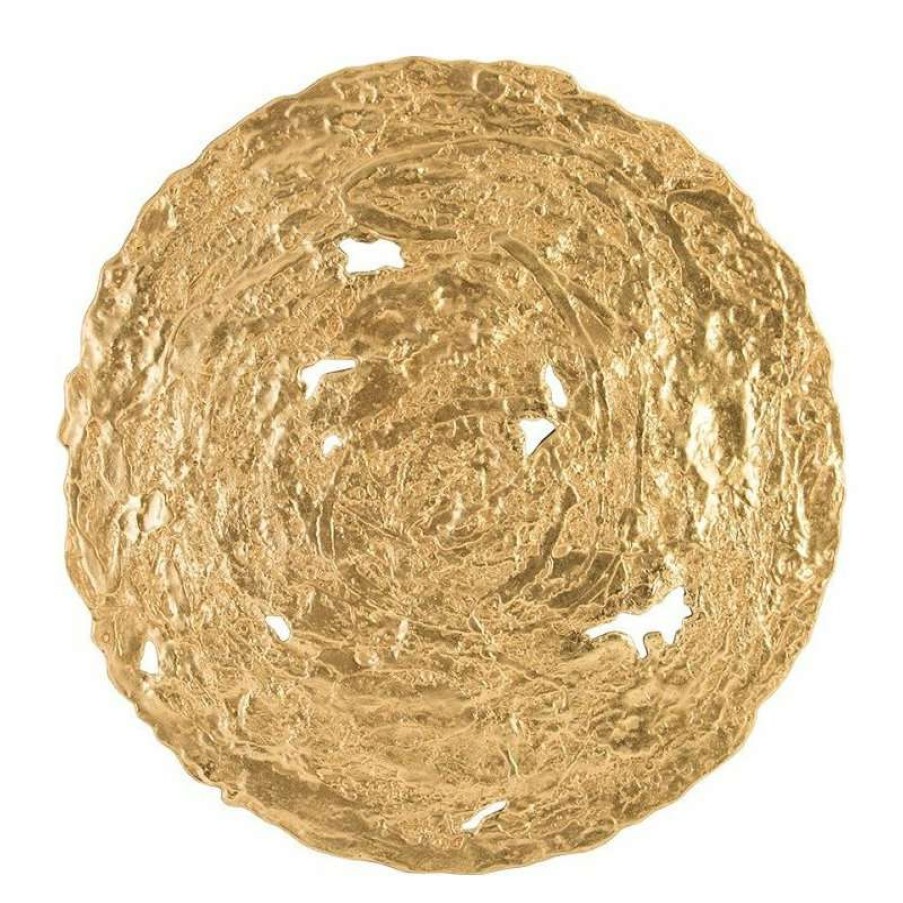 Wall Decor * | Coupon Phillips Collection Molten Disc Wall Art, Gold Leaf, Medium