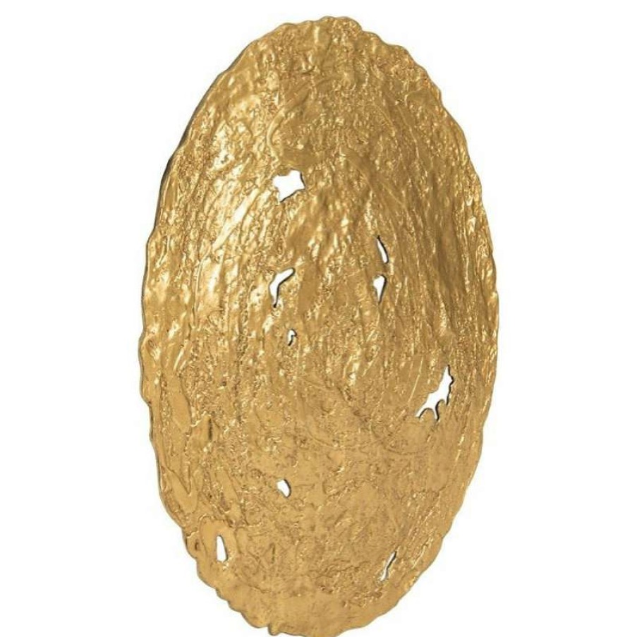 Wall Decor * | Coupon Phillips Collection Molten Disc Wall Art, Gold Leaf, Medium