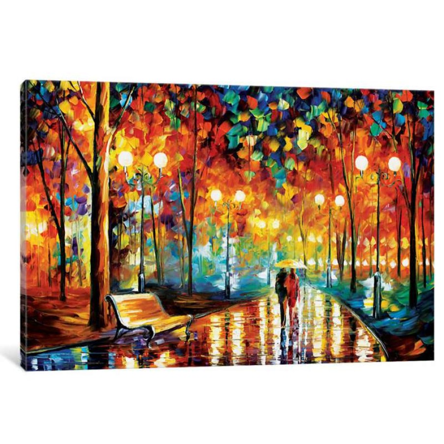 Wall Decor * | Cheap Icanvas "Rain'S Rustle Ii Gallery" By Leonid Afremov, 12X8X0.75 , 40X26X0.75