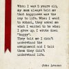 Wall Decor * | Deals Keep Calm Collection When I Was 5 Years Old (John Lennon Quote), Motivational Art Print